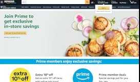 
							         Prime members save more at Whole Foods Market - Amazon ...								  
							    