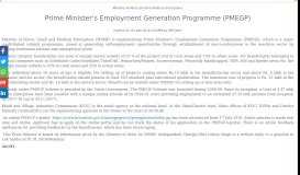 
							         Prime Minister's Employment Generation Programme (PMEGP) - PIB								  
							    