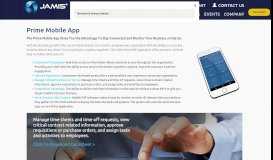 
							         Prime Mobile App - JAMIS Software								  
							    