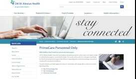 
							         PrimeCare Personnel Only | CHI St. Alexius Health North Dakota								  
							    