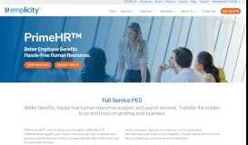 
							         PrimeHR™ - Emplicity PEO & HR Outsourcing - Emplicity.com								  
							    