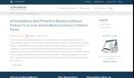 
							         Primetime Medical Software Partner Archives - eClinicalWorks								  
							    