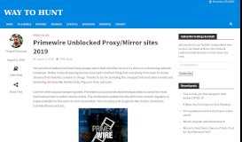
							         Primewire Unblocked Proxy/Mirror sites ( 2018 Updated ) - Way to Hunt								  
							    