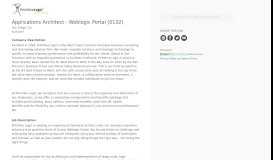
							         Primitive Logic Applications Architect - Weblogic Portal (0132 ...								  
							    
