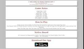 
							         Prince Matka Official App | India's No.1 Trusted Satta Matka ...								  
							    