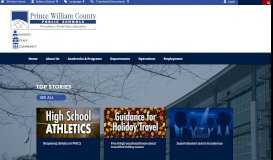 
							         Prince William County Public Schools: Home								  
							    