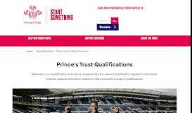 
							         Prince's Trust Qualifications | About The Trust | The Prince's Trust								  
							    