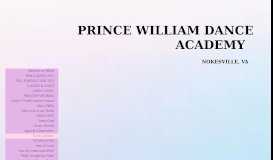 
							         princewilliamdance | Studio Calendar - Prince William Dance Academy								  
							    