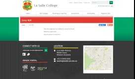 
							         PRINCIPAL - La Salle College								  
							    