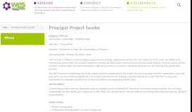 
							         Principal Project Leader | Women's Engineering Society								  
							    