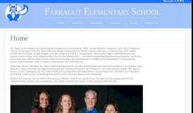 
							         Principal's Bio - Farragut Elementary School								  
							    