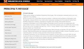 
							         Principal's Message - Marlington Local Schools								  
							    