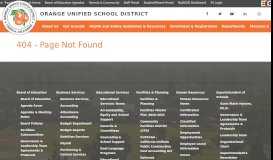 
							         Principal's Message - Orange Unified School District								  
							    