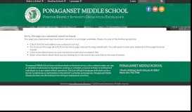 
							         principals' message - Ponaganset Middle School								  
							    