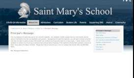
							         Principal's Message - St. Mary's School - Catholic Elementary School ...								  
							    