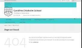
							         Principal's welcome - Caroline Chisholm School								  
							    