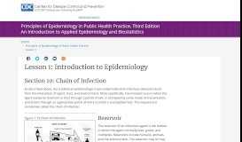 
							         Principles of Epidemiology | Lesson 1 - Section 10 - CDC								  
							    
