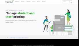 
							         Print Management Software for the Education Industry | PaperCut								  
							    