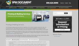 
							         Printing & Mailing Services – SPM Document Solutions								  
							    