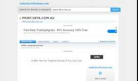 
							         print.sbta.com.au at WI. SBTA | eLearning Portal - Website Informer								  
							    
