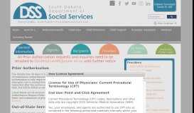 
							         Prior Authorization - South Dakota Department of Social Services								  
							    