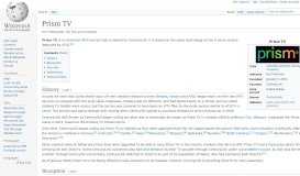 
							         Prism TV - Wikipedia								  
							    