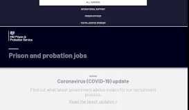 
							         Prison jobs, probation jobs | HM Prison & Probation Service								  
							    