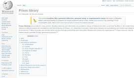 
							         Prison library - Wikipedia								  
							    