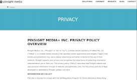 
							         Privacy - Pinsight Media								  
							    