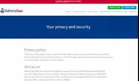 
							         Privacy policy | Admiral Law								  
							    