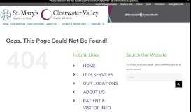 
							         Privacy Policy - Clearwater Valley Hospital								  
							    