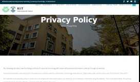 
							         Privacy Policy - KIIT International School								  
							    
