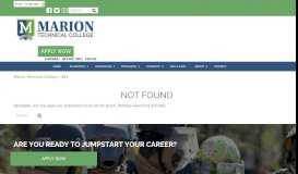 
							         Privacy Policy - Marion Technical College								  
							    