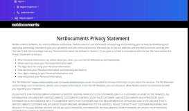 
							         Privacy Policy - NetDocuments.com								  
							    