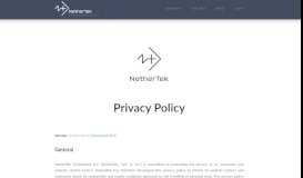 
							         Privacy Policy - NetherTek ECR								  
							    