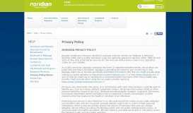 
							         Privacy Policy - Noridian - SMRC								  
							    