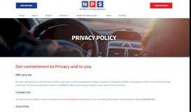 
							         Privacy Policy - Northern Parking Services								  
							    