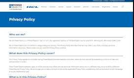 
							         Privacy Policy – PowerObjects, an HCL Technologies Company ...								  
							    