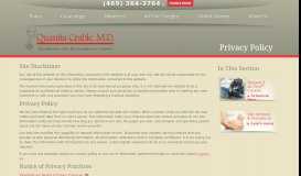 
							         Privacy Policy | Quanita Crable, MD | Dallas, TX ... - Dr. Quanita Crable								  
							    