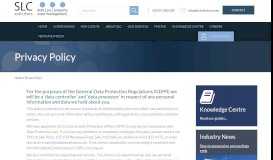 
							         Privacy Policy | SLC Solicitors								  
							    