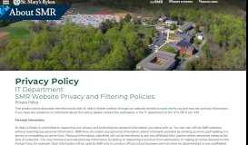 
							         Privacy Policy - St. Mary's Ryken High School								  
							    
