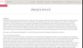 
							         Privacy Policy - Sumaq Hotel - Sumaq Machu Picchu Hotel								  
							    