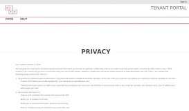 
							         Privacy Policy - tenant portal - SITE Centers								  
							    