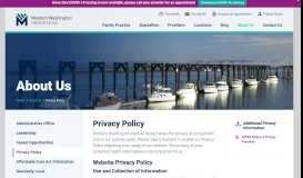 
							         Privacy Policy | Western Washington Medical Group								  
							    