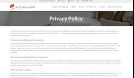 
							         Privacy Policy - Westrom Group Property Management								  
							    