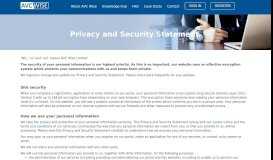 
							         Privacy & Security Statement - AVC Wise | The Managed Solution for ...								  
							    