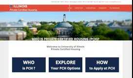 
							         Private Certified Housing - University of Illinois at Urbana-Champaign								  
							    