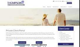 
							         Private Client Portal | Thompson Private Wealth, Inc.								  
							    