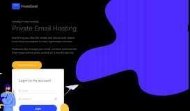 
							         Private Email - Web-Based Business Hosting Solution								  
							    