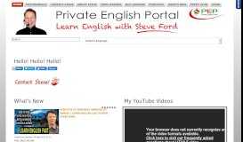 
							         Private English Portal: Home								  
							    